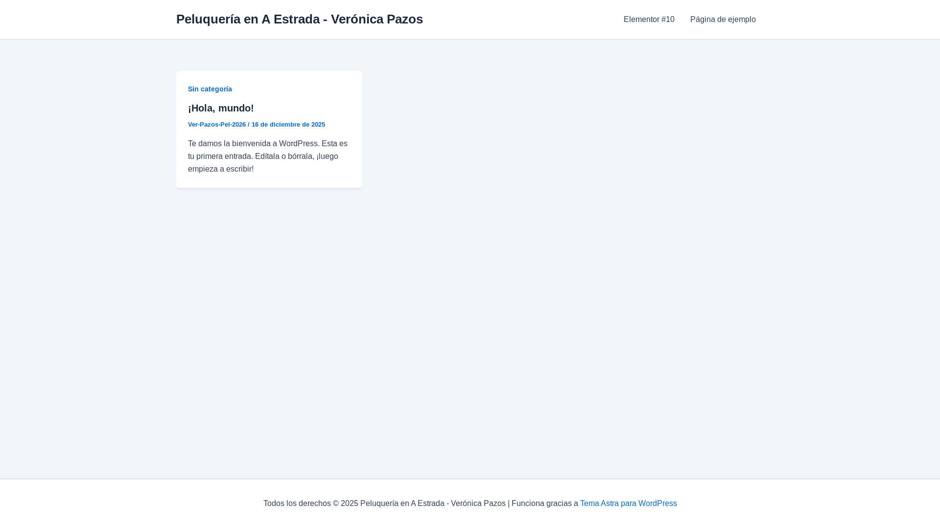 website screenshot of https://peluqueriaveronicapazos.es/