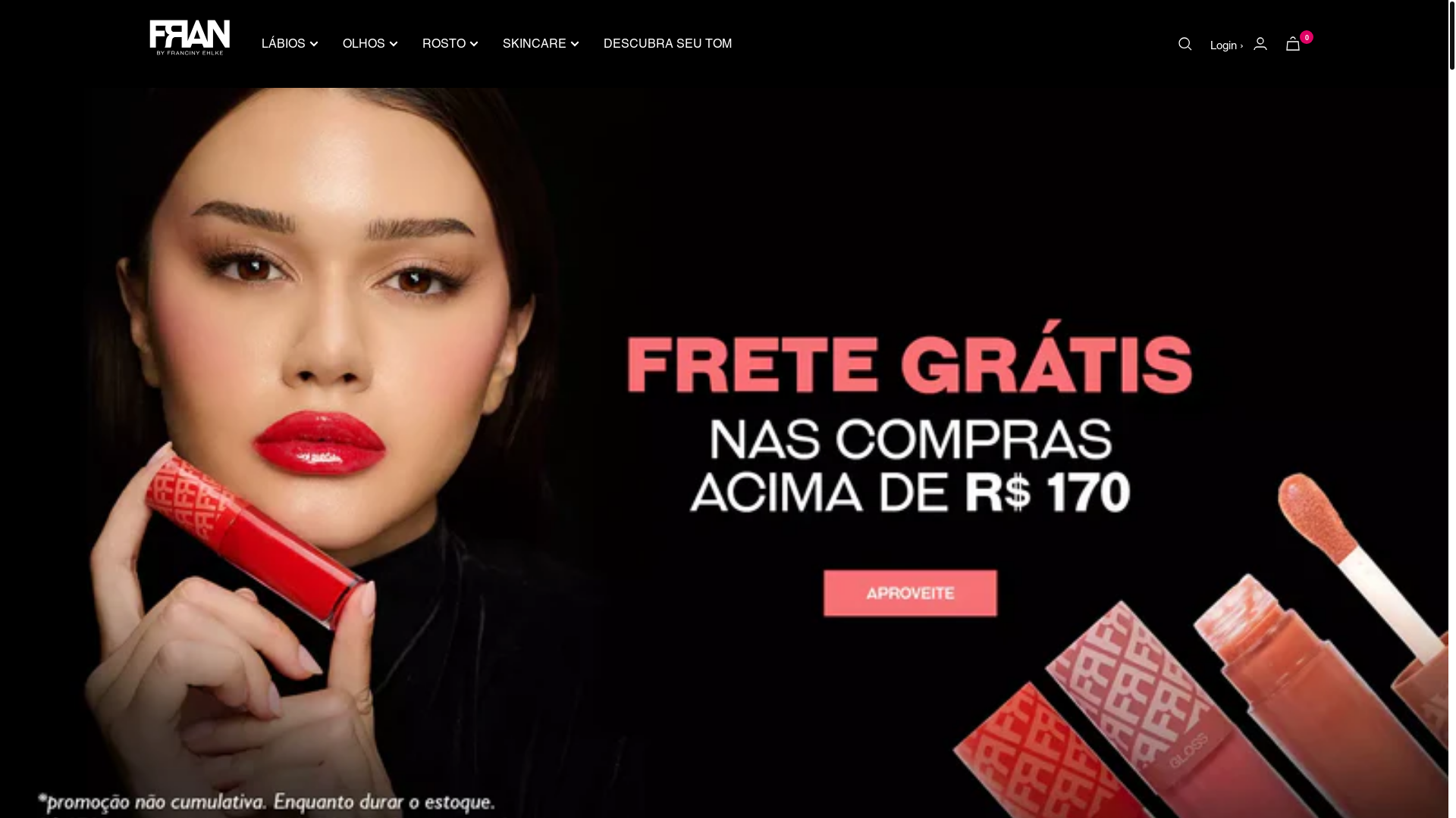 website screenshot of https://francinibyfr.shop/