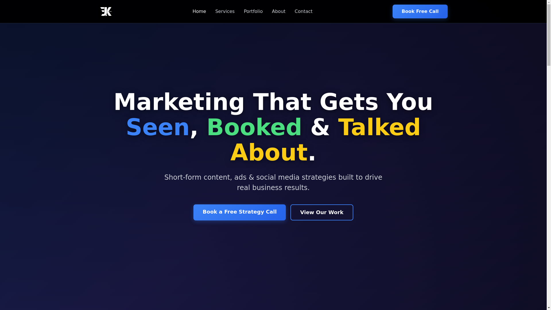 website screenshot of https://kj-films.pages.dev/