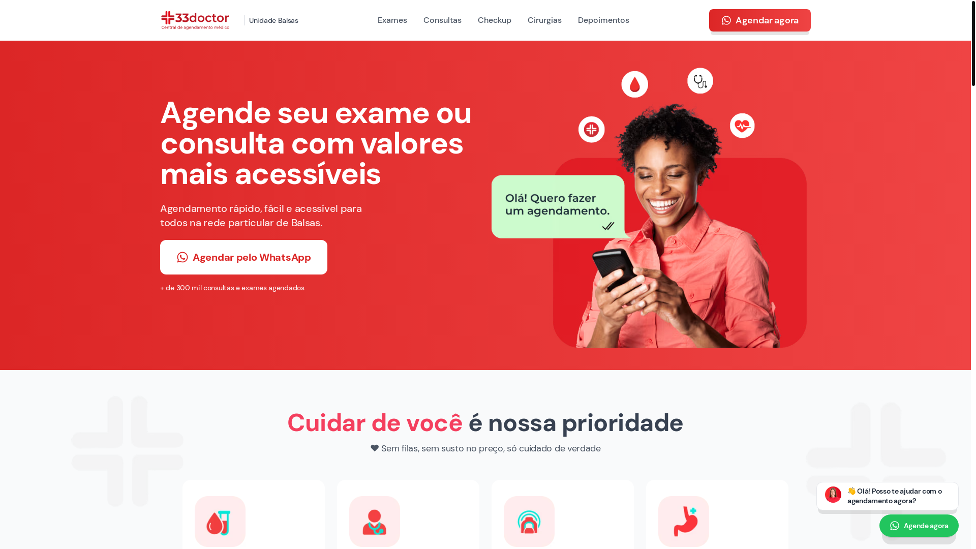 website screenshot of https://33doctorbalsas.com.br/