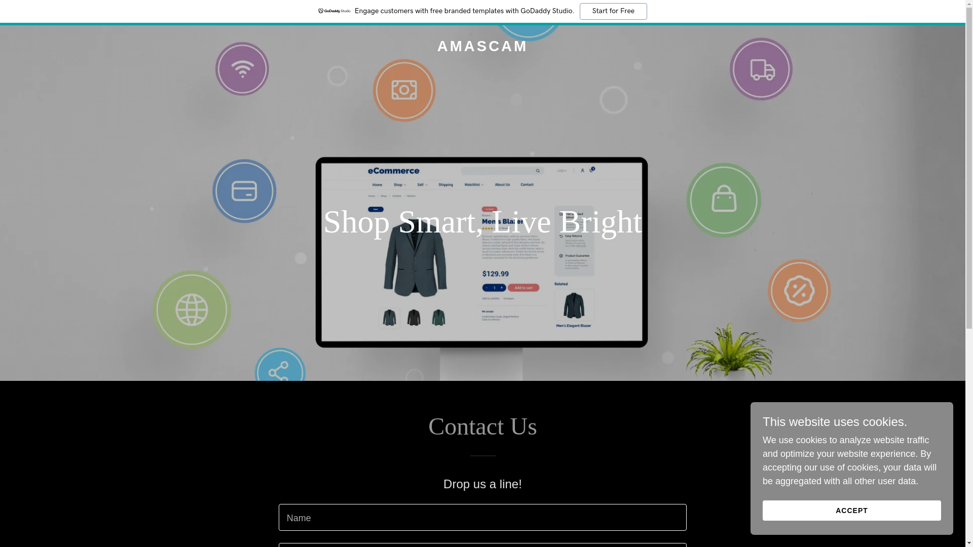 website screenshot of https://amascam.net/