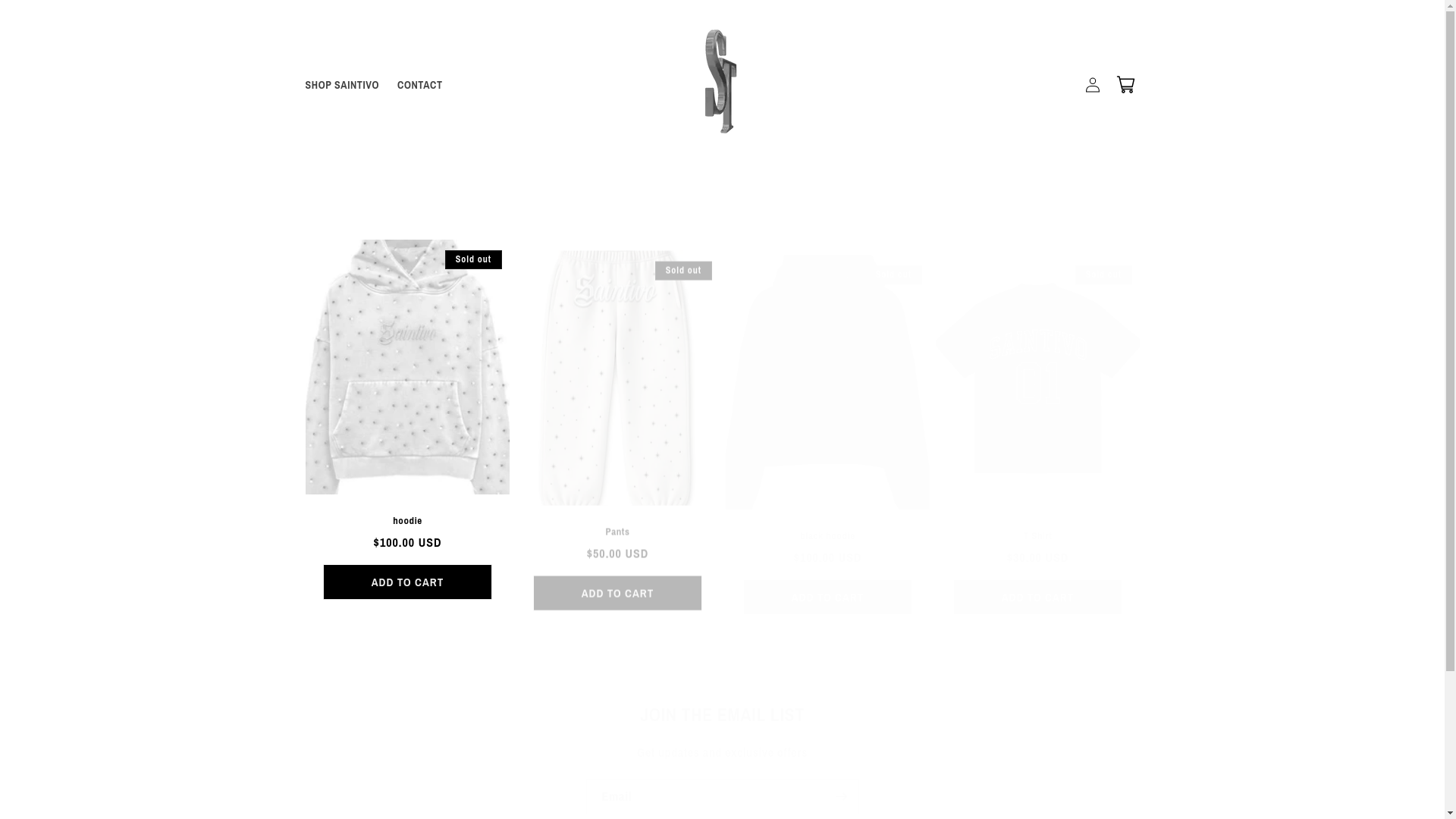 website screenshot of https://saintivo.us/