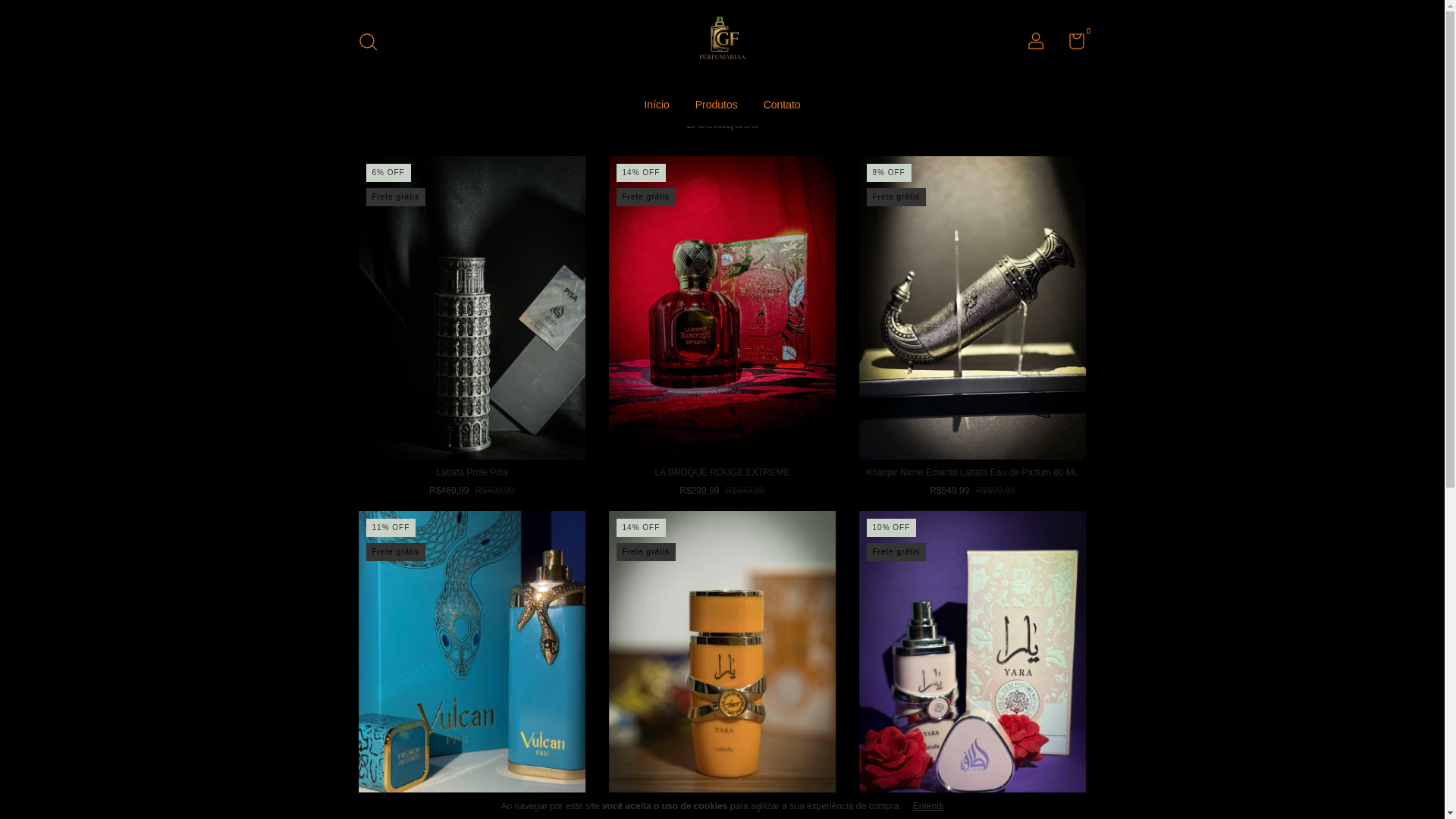 website screenshot of https://gfperfumariaa.com.br/