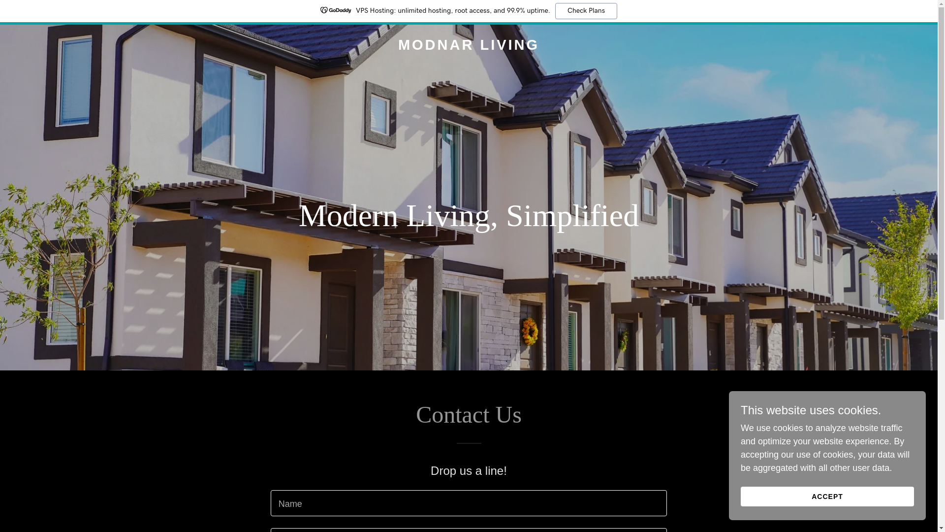 website screenshot of https://modnarrentals.com/