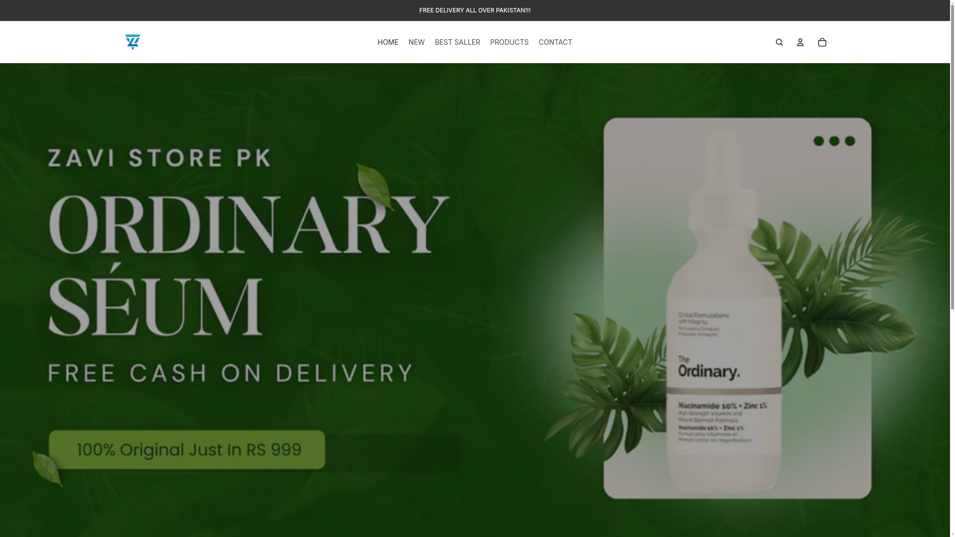website screenshot of https://zavistore.shop/