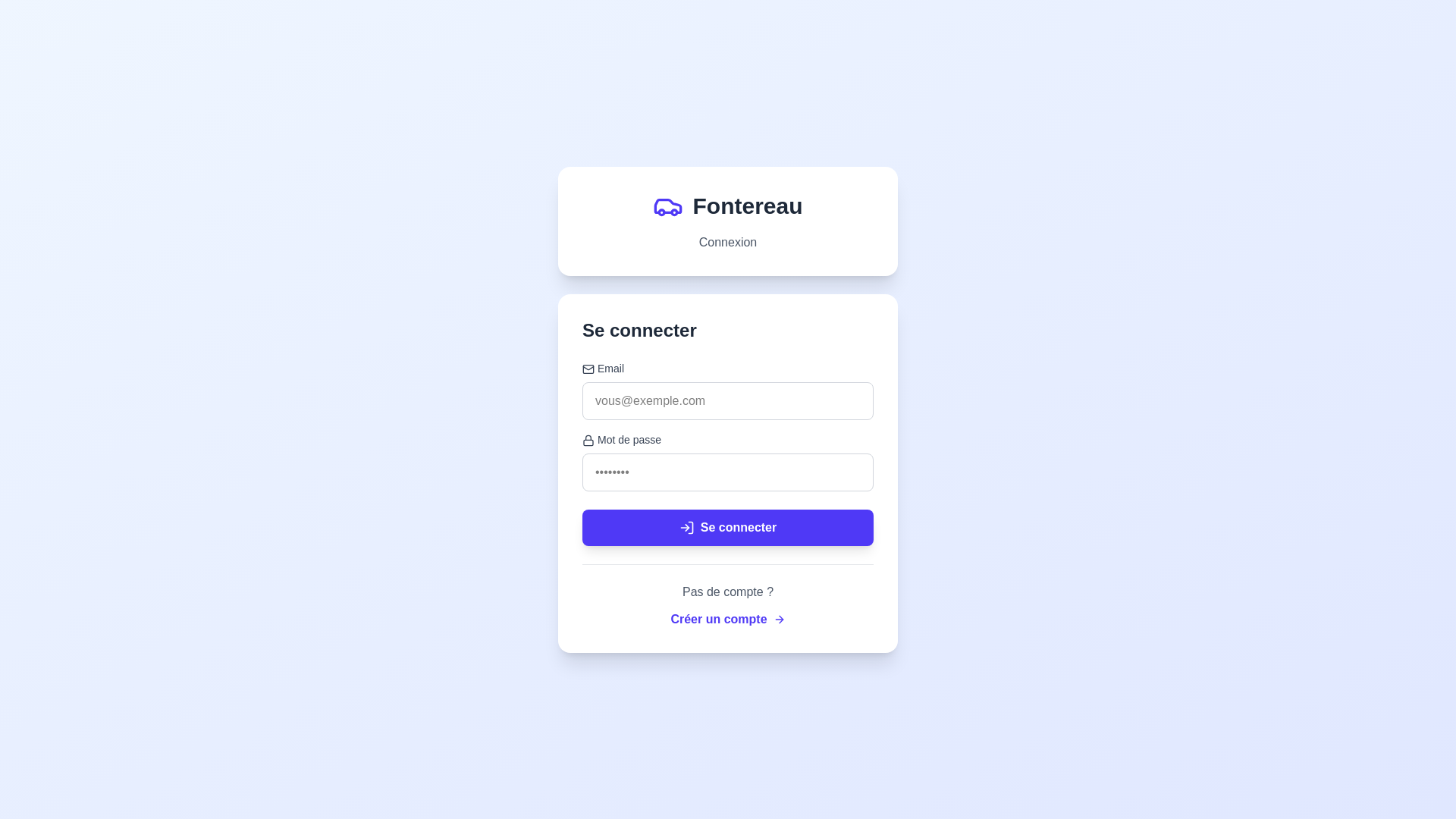 website screenshot of https://fontereau.fr/