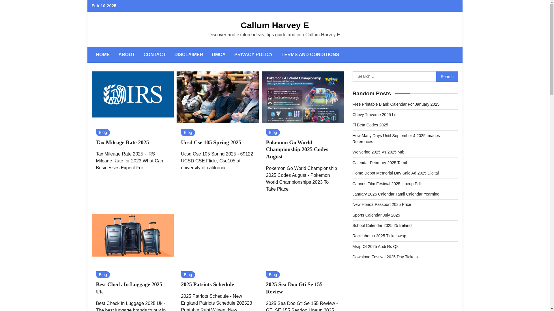 website screenshot of https://callumharveye.pages.dev/