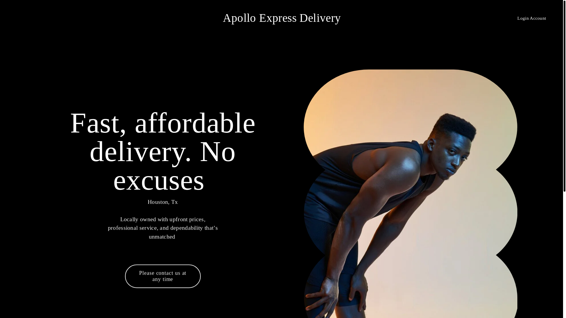 website screenshot of https://apollo-express-delivery.com/