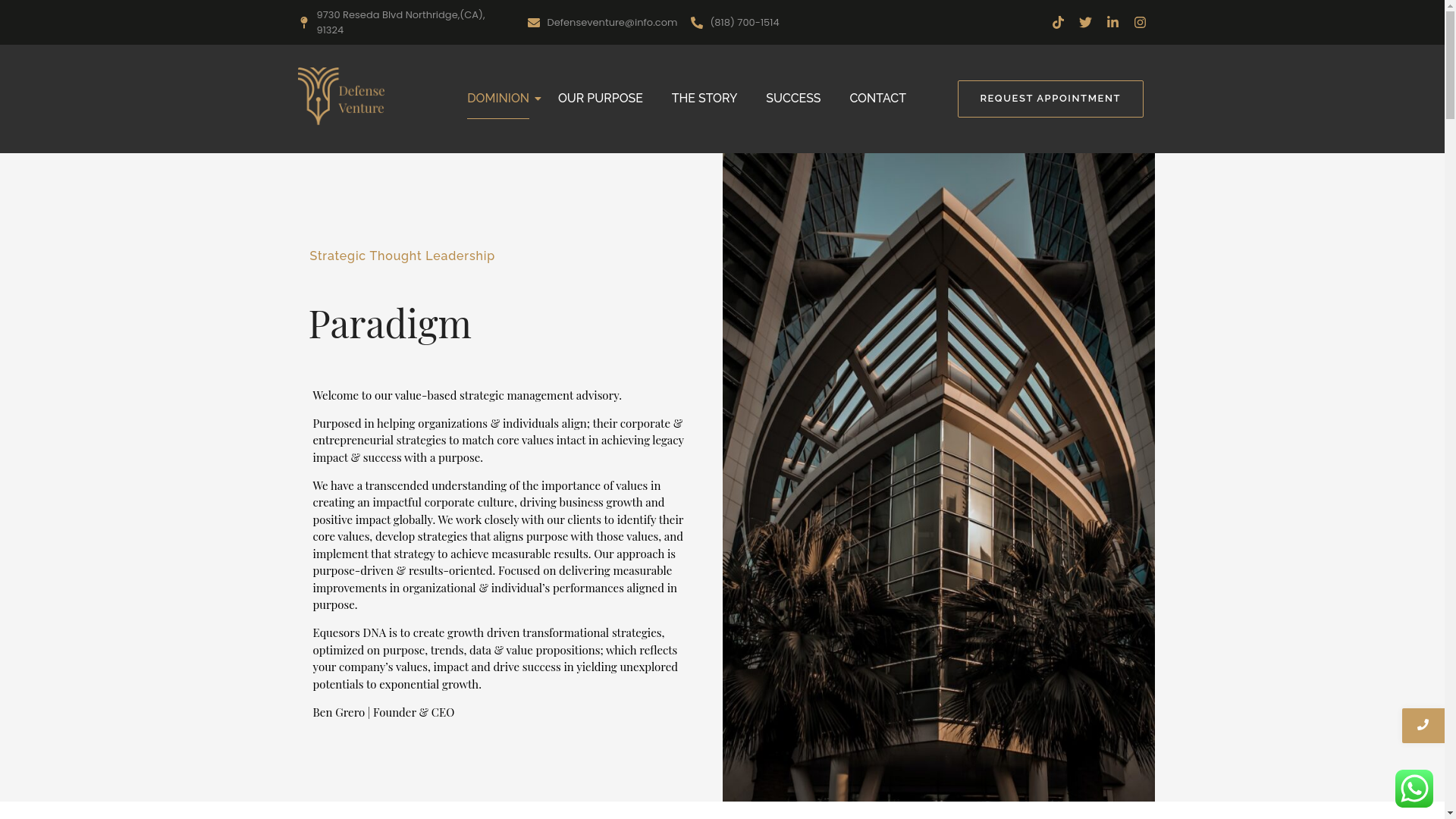 website screenshot of https://kingdomecorp.com/