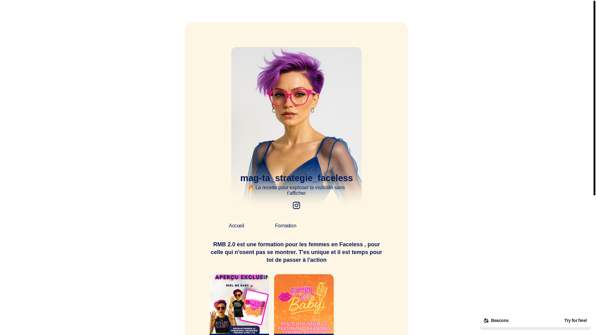website screenshot of https://tastrategiefaceless.store/