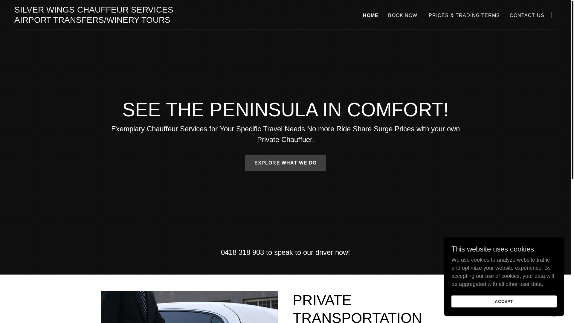 website screenshot of https://bookanuber.com/
