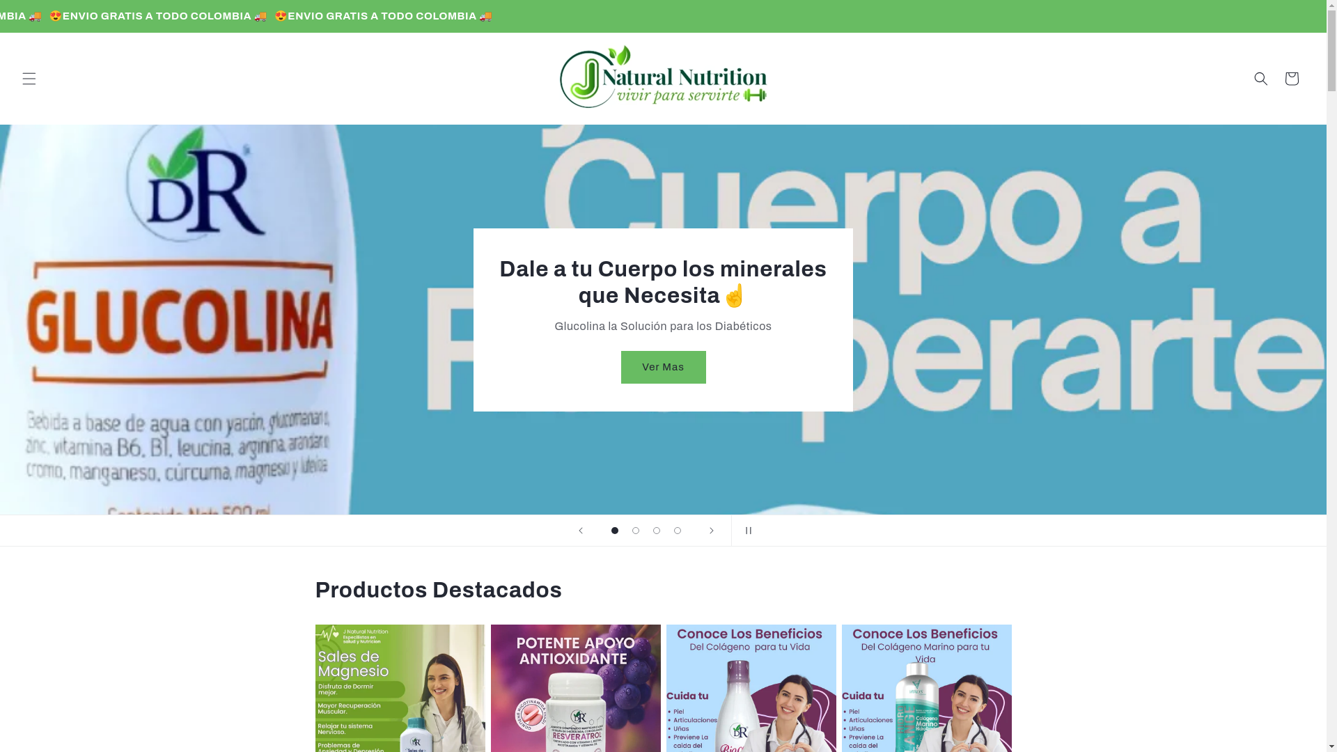 website screenshot of https://jnaturalnutrition.shop/