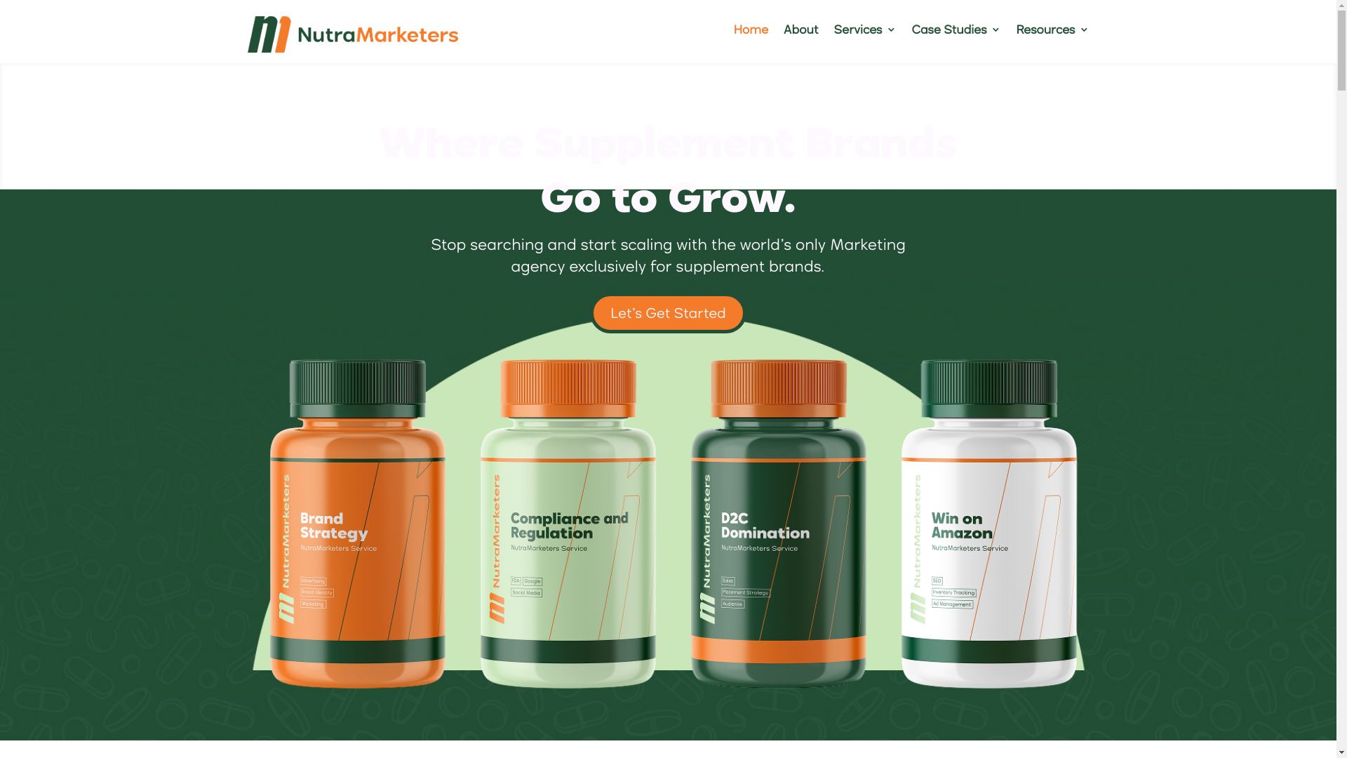 website screenshot of https://withnutramarketers.com/