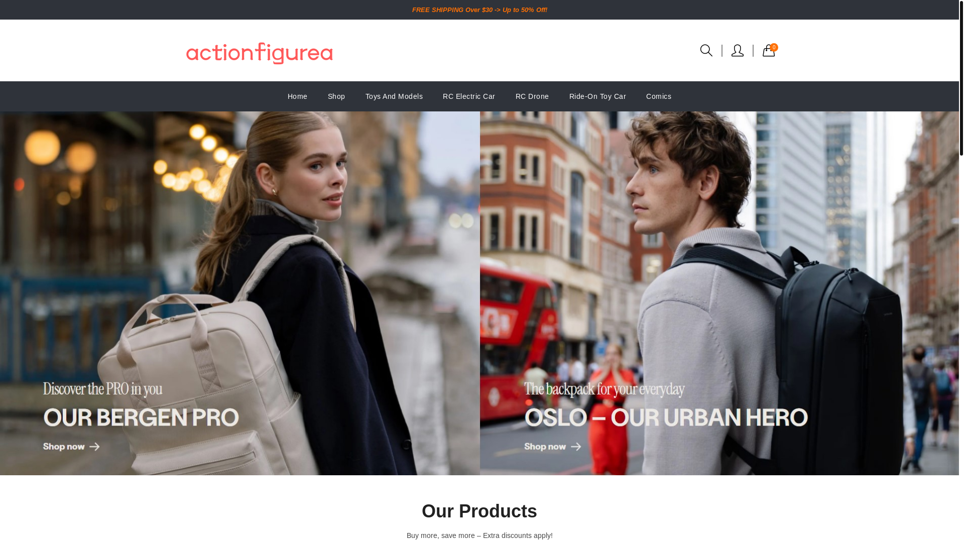 website screenshot of https://actionfigurea.com/