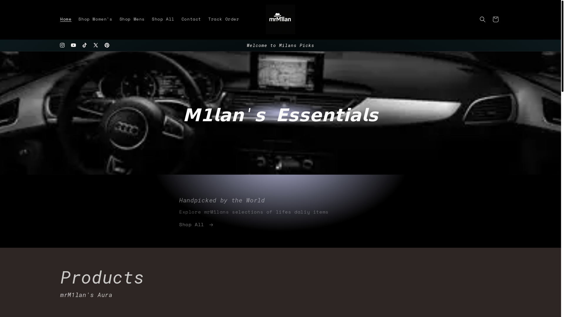website screenshot of https://m1lanco.com/