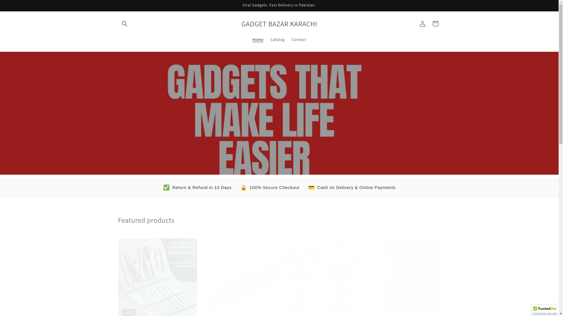 website screenshot of https://gadgetbazarkarachi.online/