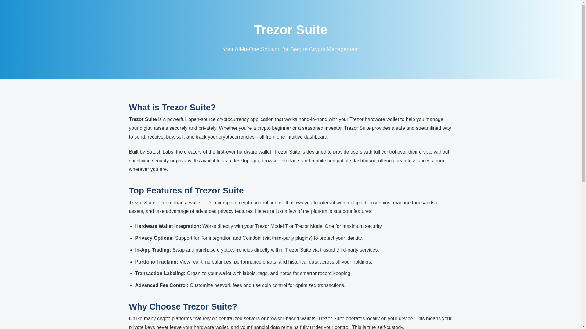 website screenshot of https://trezor-io-us-suite.pages.dev/
