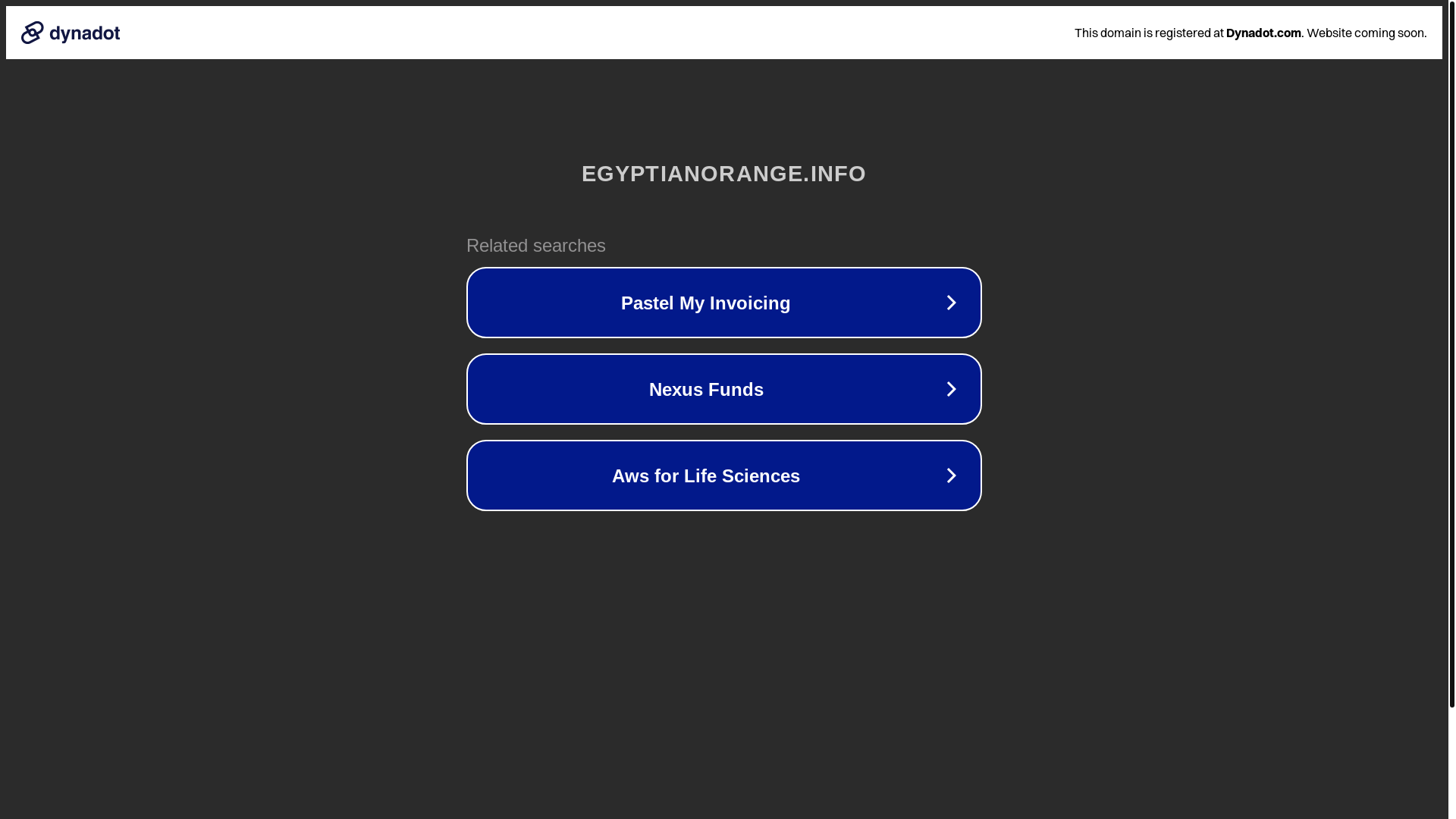 website screenshot of https://egyptianorange.info/