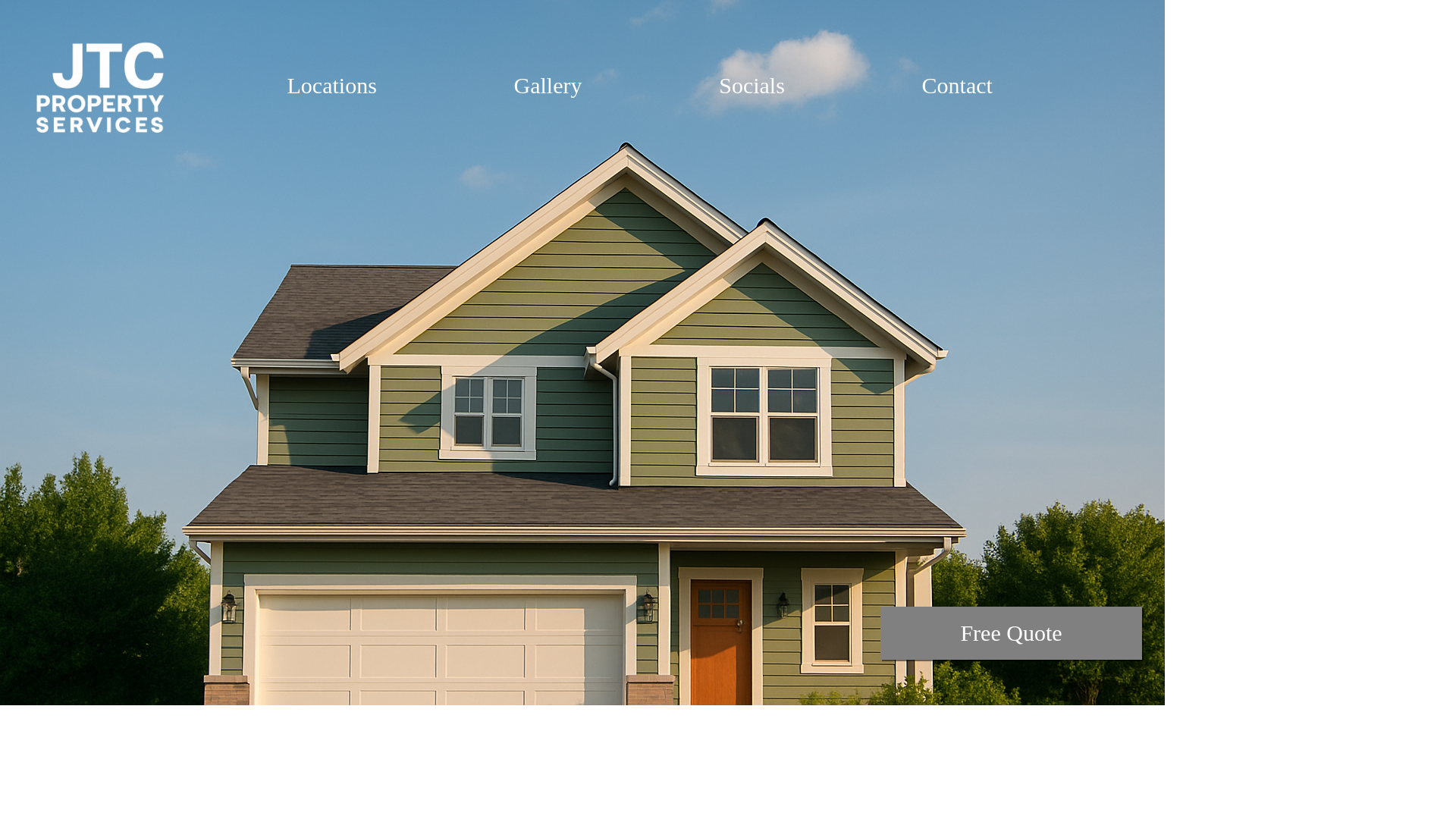 website screenshot of https://jtcpropertyservices.com/
