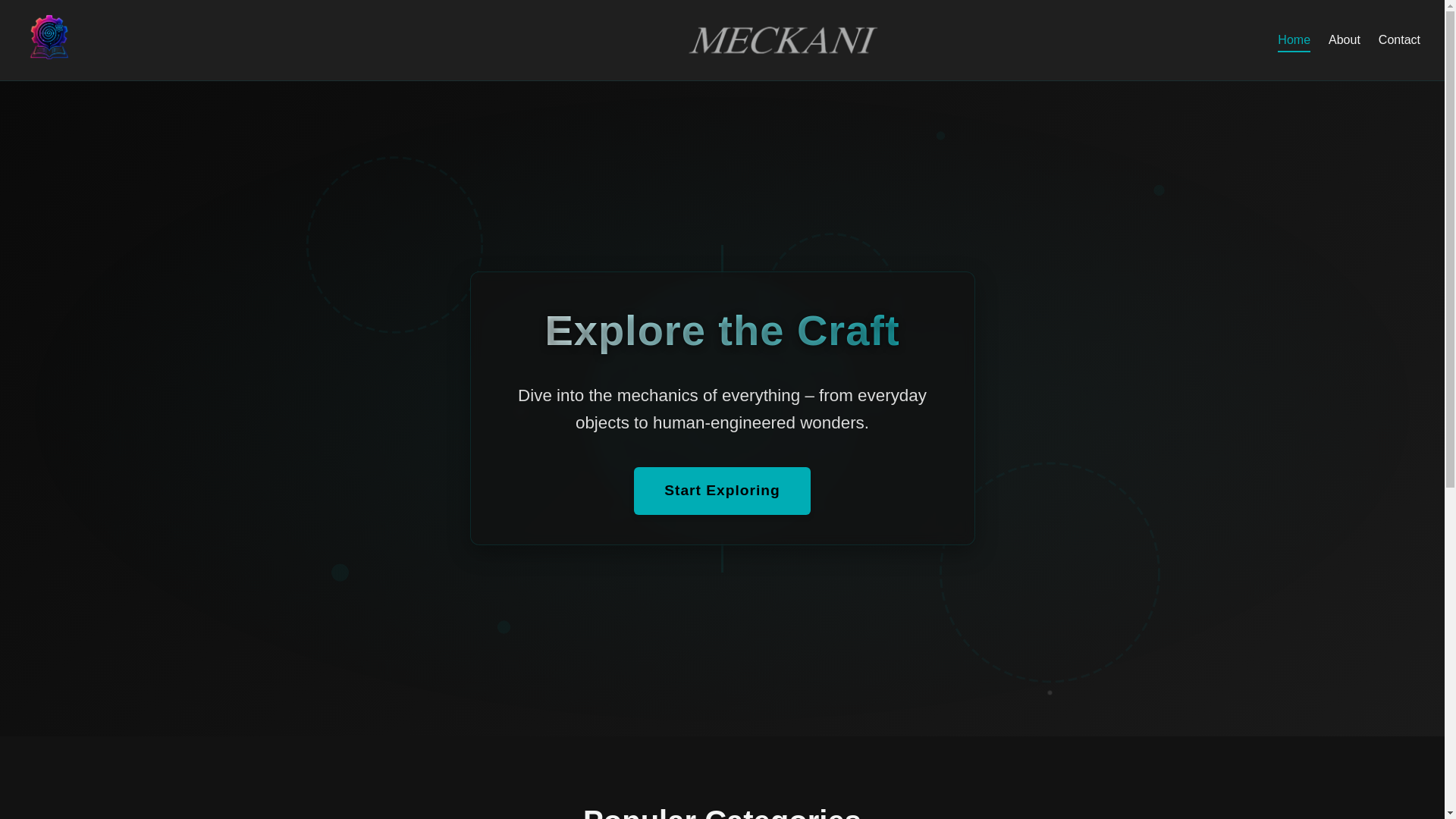 website screenshot of https://meckani.pages.dev/