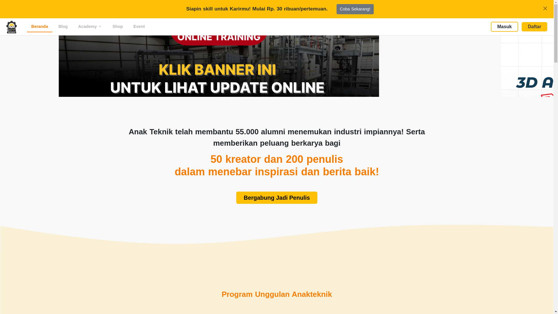 website screenshot of https://anakteknik.me/