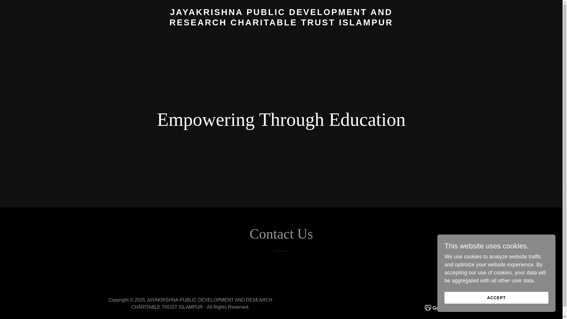 website screenshot of https://jaykrishnatrust.com/