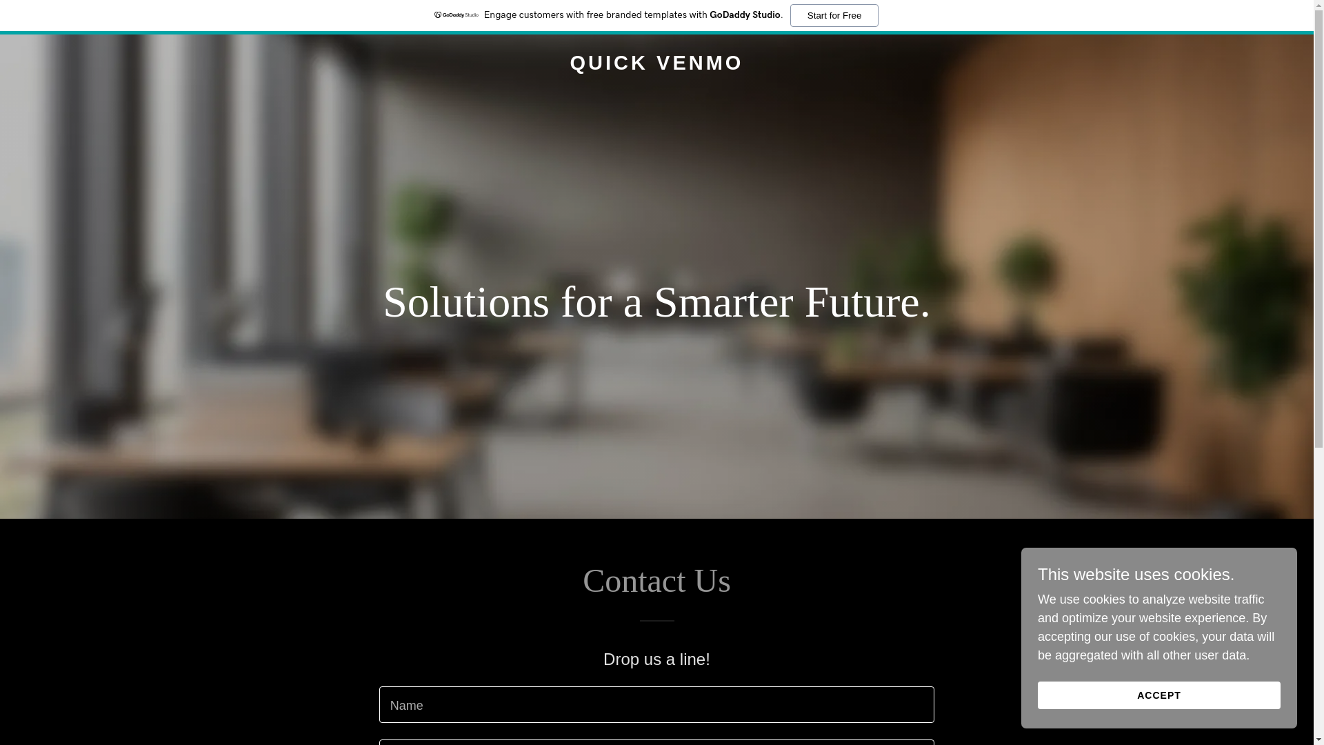website screenshot of https://quickvenmo.com/