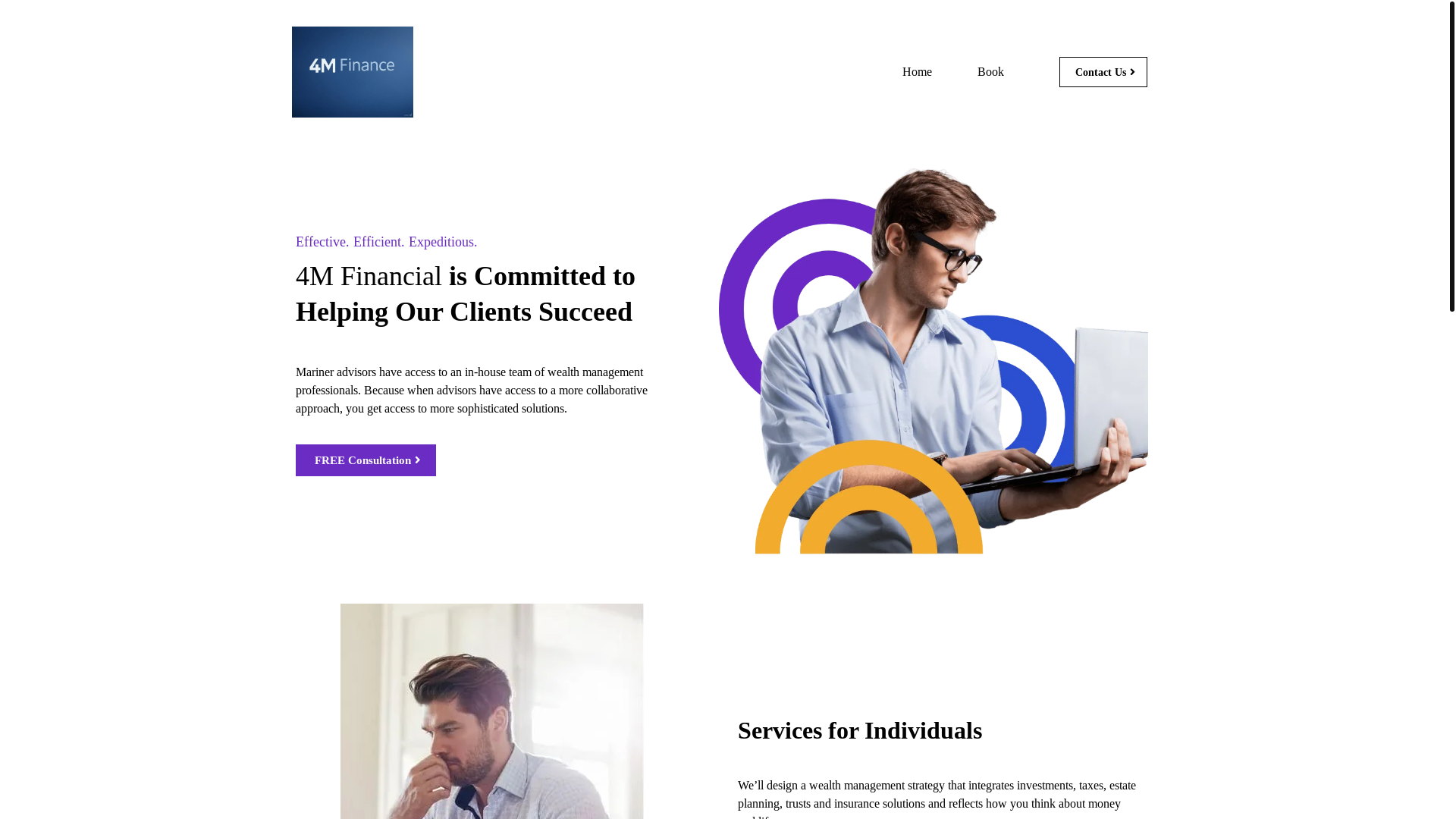 website screenshot of https://4mfinancial.live/