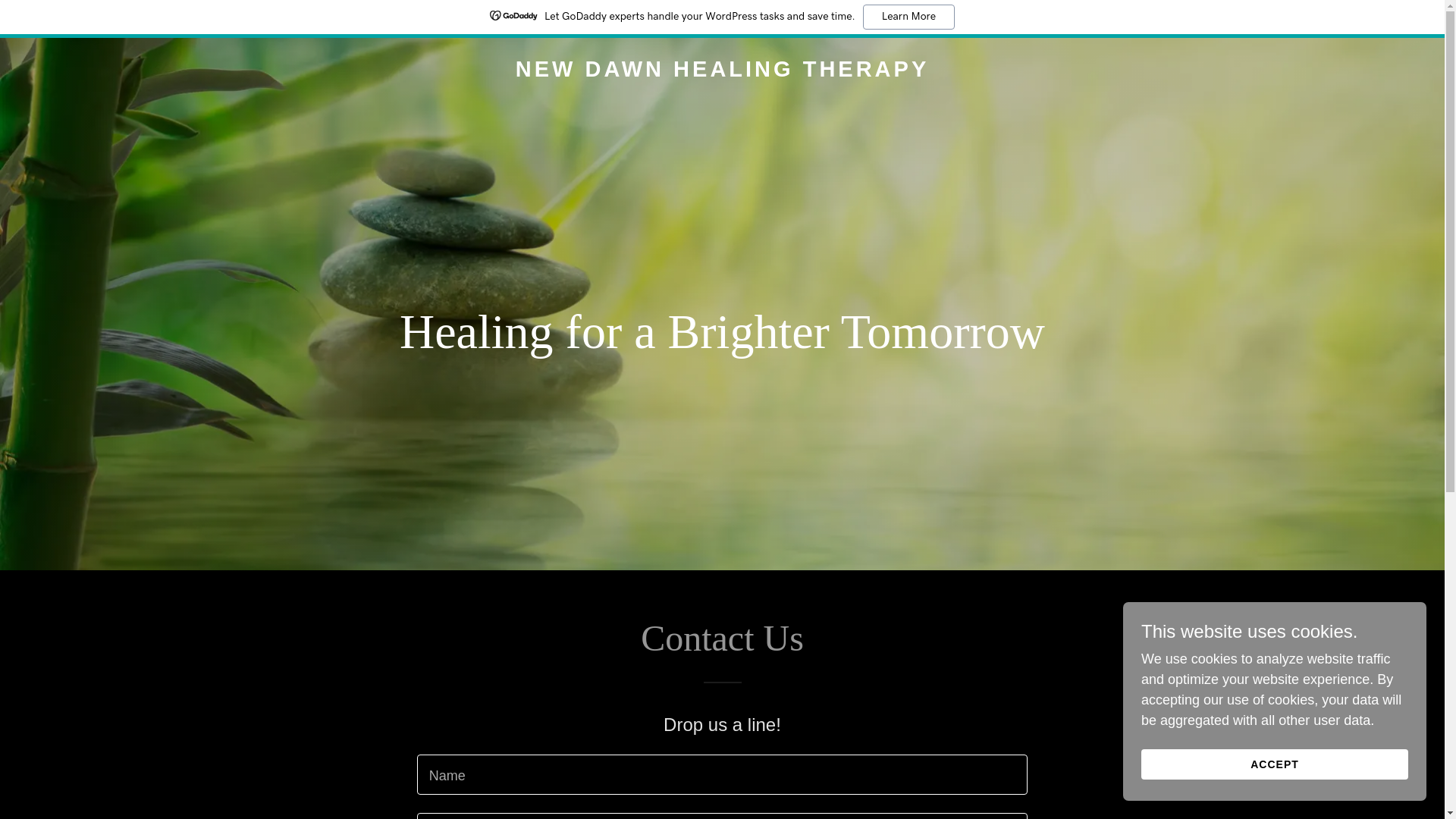 website screenshot of https://newdawnhealingtherapy.com/