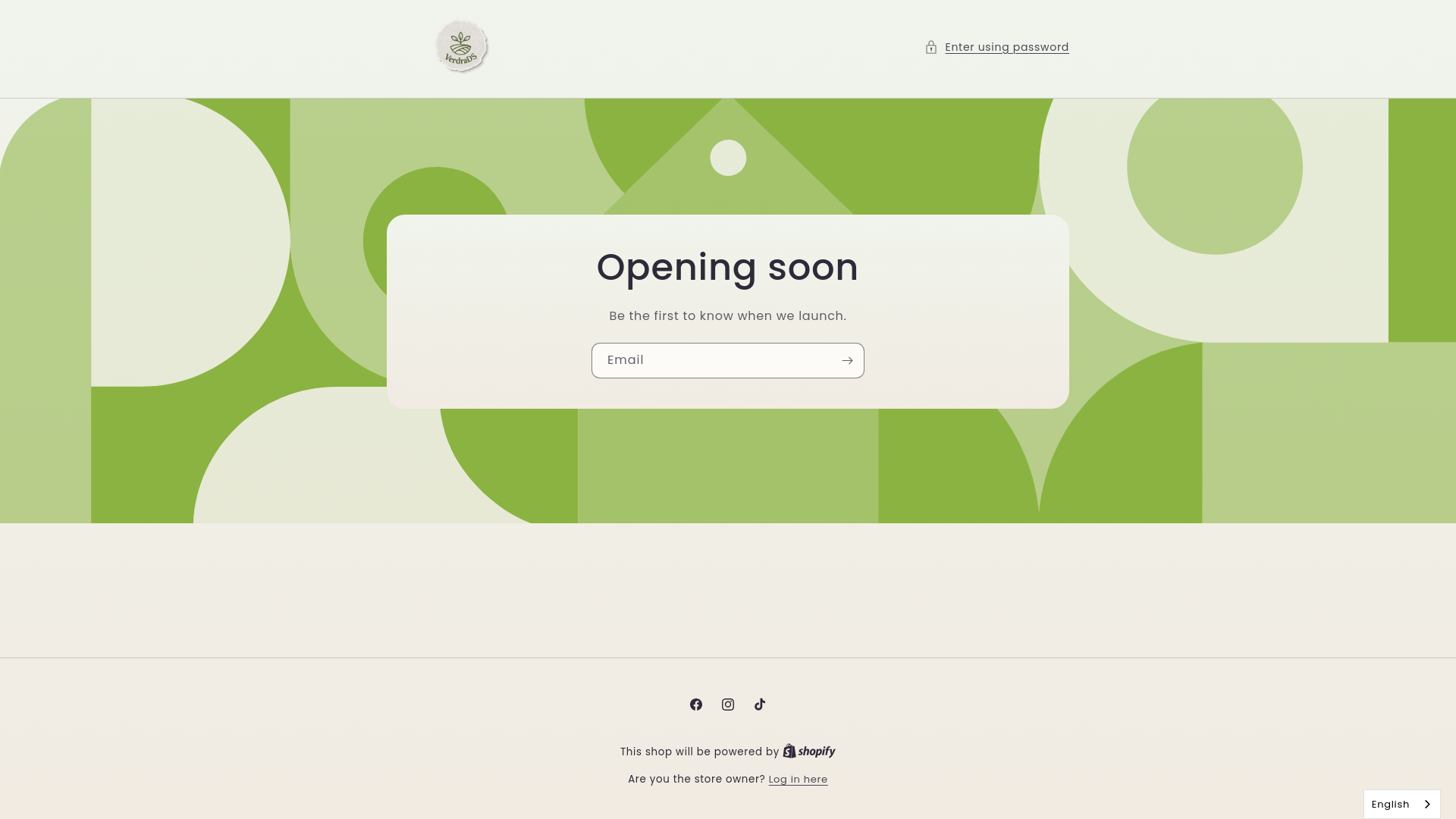 website screenshot of https://verdra-shop.com/