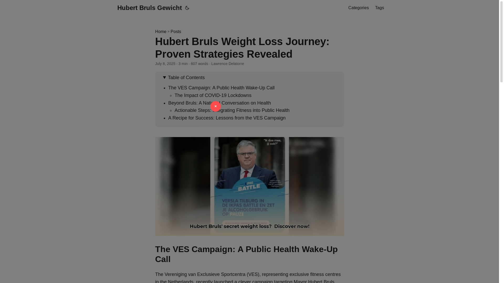 website screenshot of https://hubert-bruls-gewicht.pages.dev/