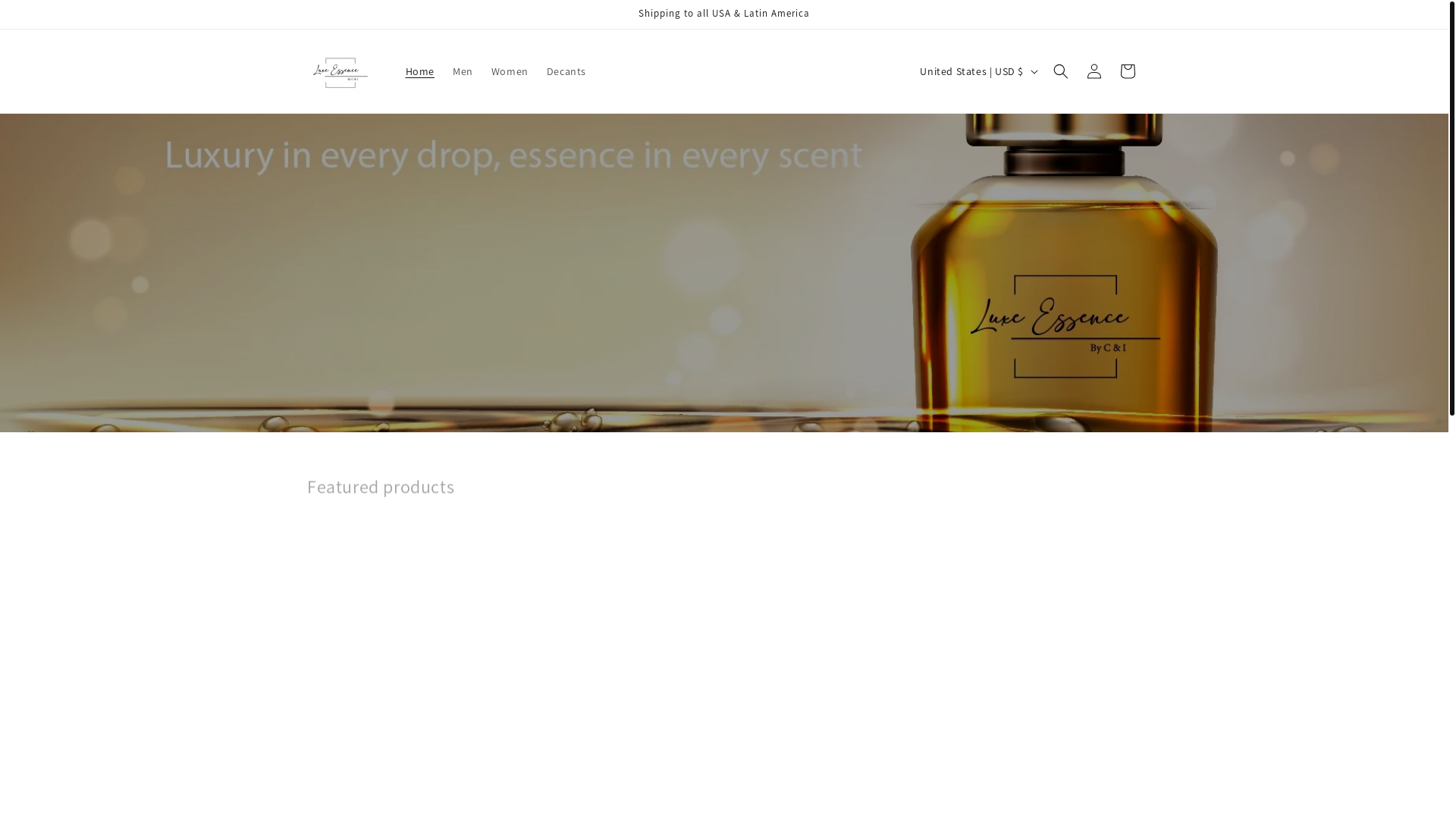 website screenshot of https://cbellaperfumes.com/