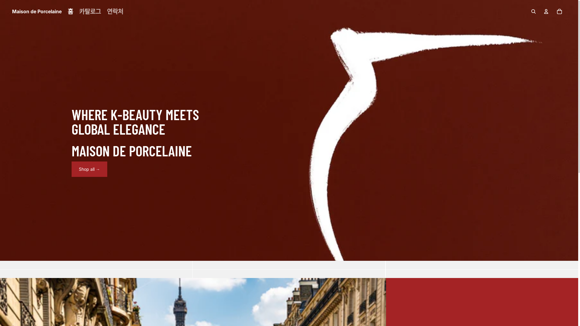 website screenshot of https://maisondeporcelaine.com/