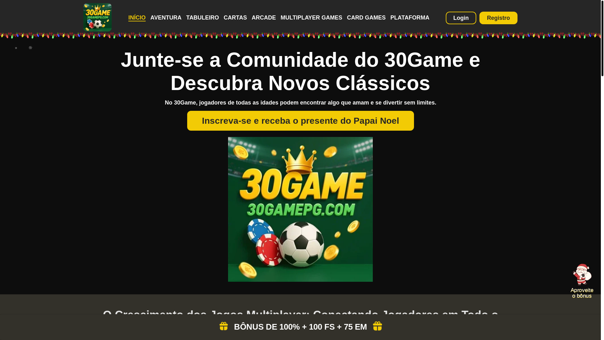 website screenshot of https://30gamepg.com/