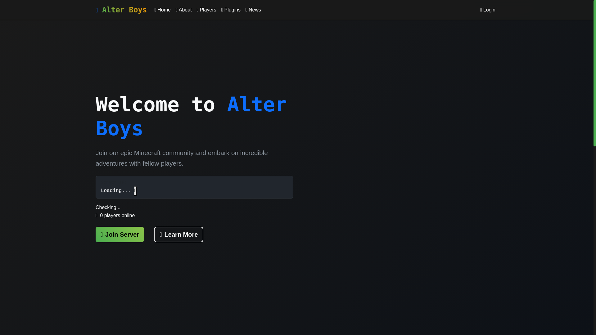 website screenshot of https://alterboys.pages.dev/