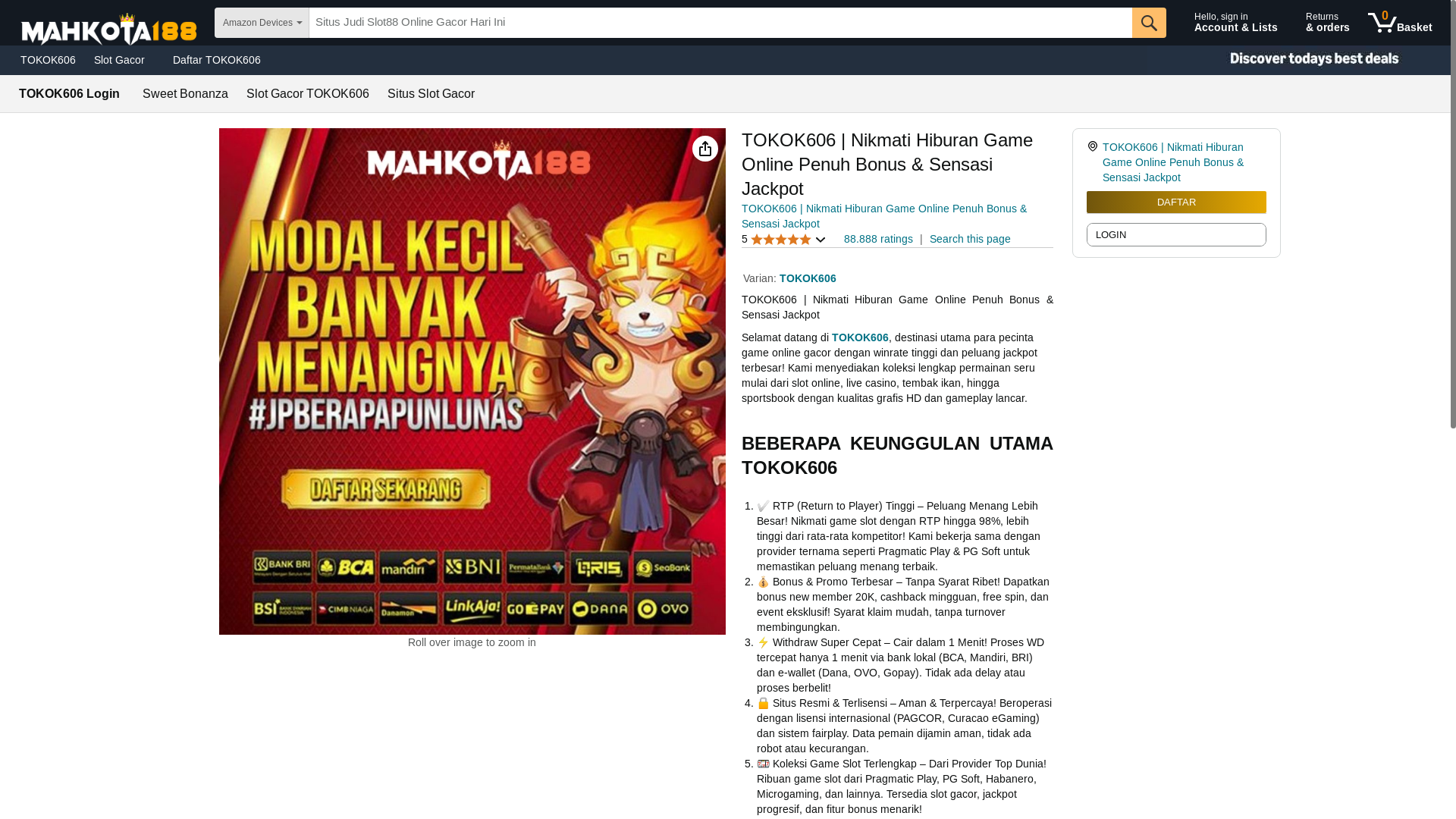 website screenshot of https://tokok606.org/