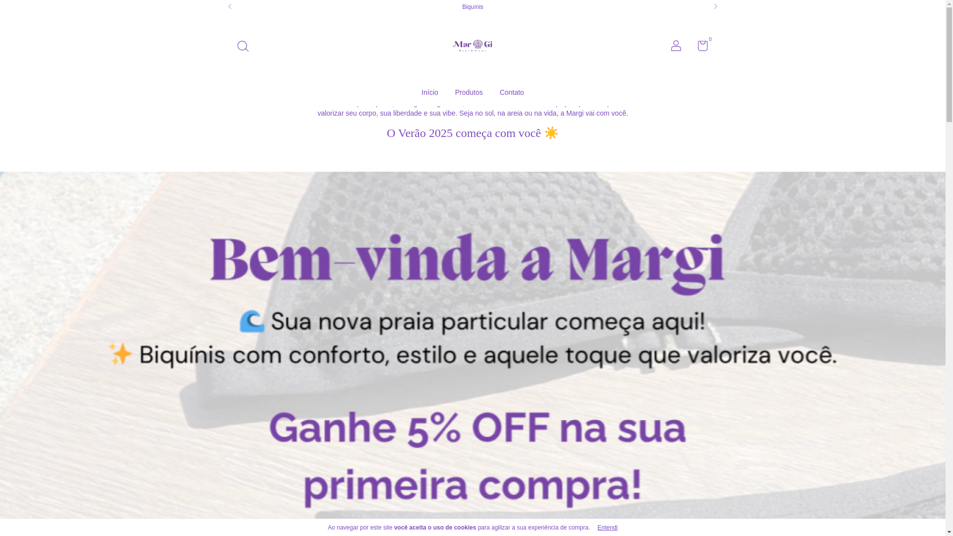 website screenshot of https://margibeachwear.com.br/