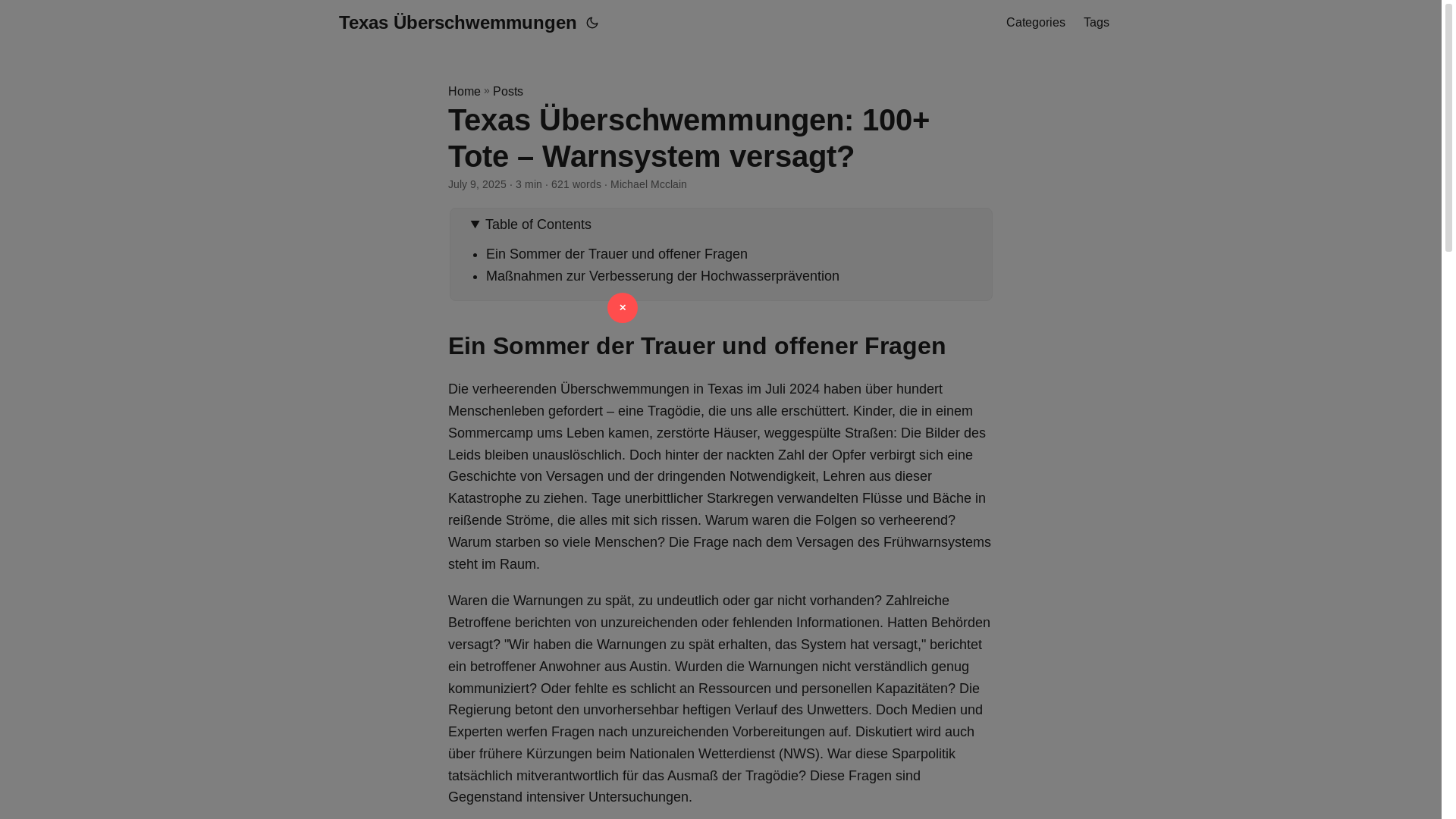 website screenshot of https://texas-uberschwemmungen.pages.dev/
