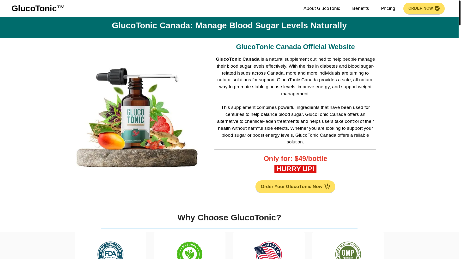 website screenshot of https://en-glucotonic.ca/