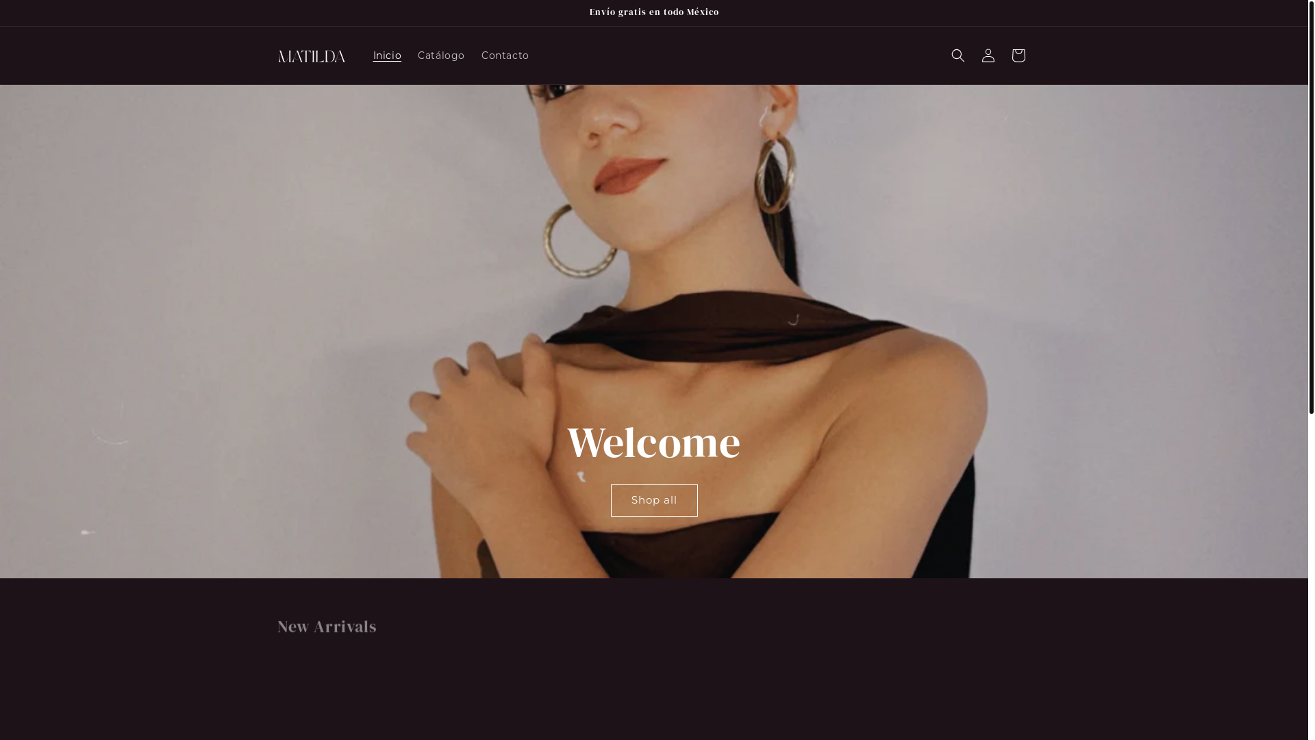 website screenshot of https://thematildaway.com/