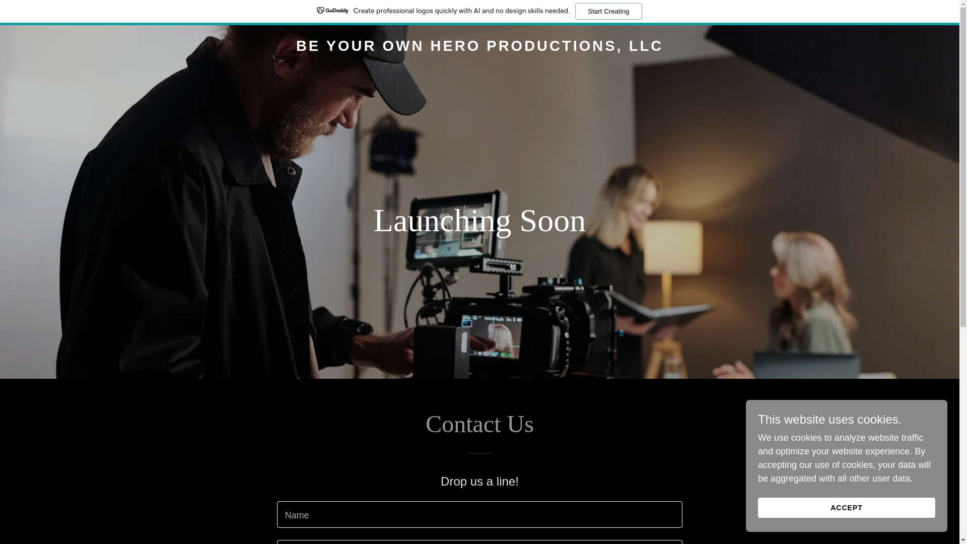 website screenshot of https://beyourownheroproductions.info/
