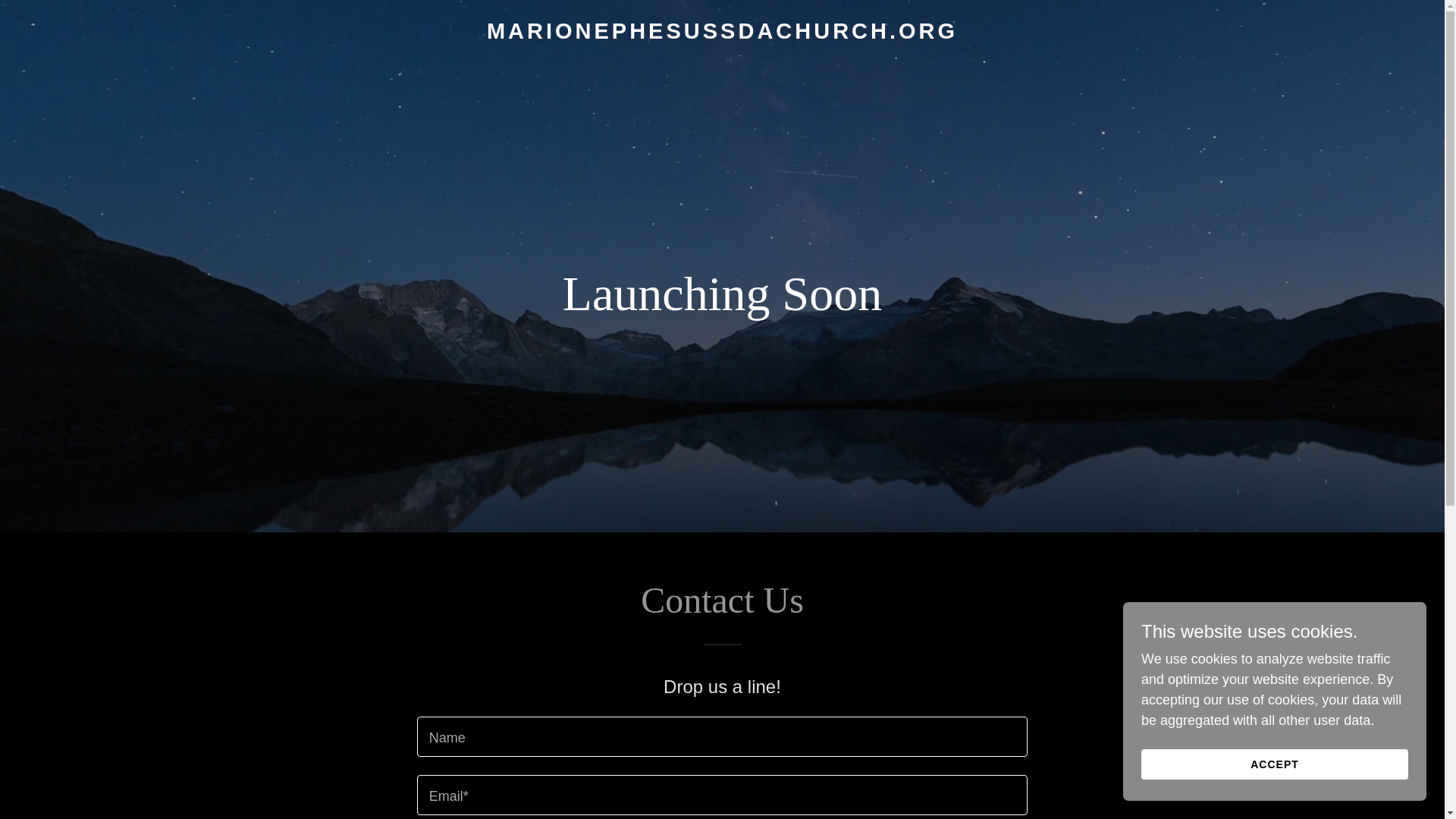 website screenshot of https://marionephesussdachurch.org/