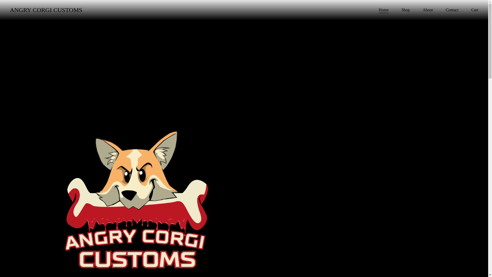 website screenshot of https://angrycorgicustoms.com/