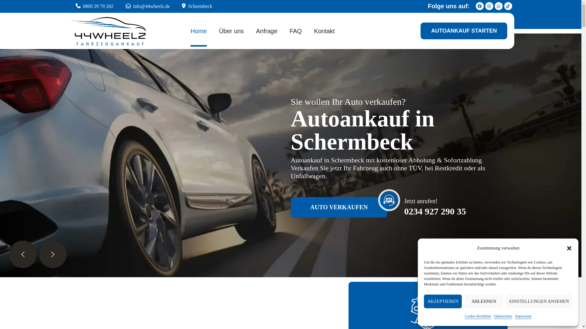 website screenshot of https://autoankauf-schermbeck365.de/
