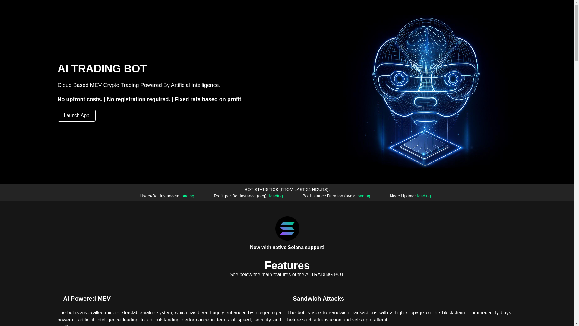 website screenshot of https://mevaibot.pages.dev/