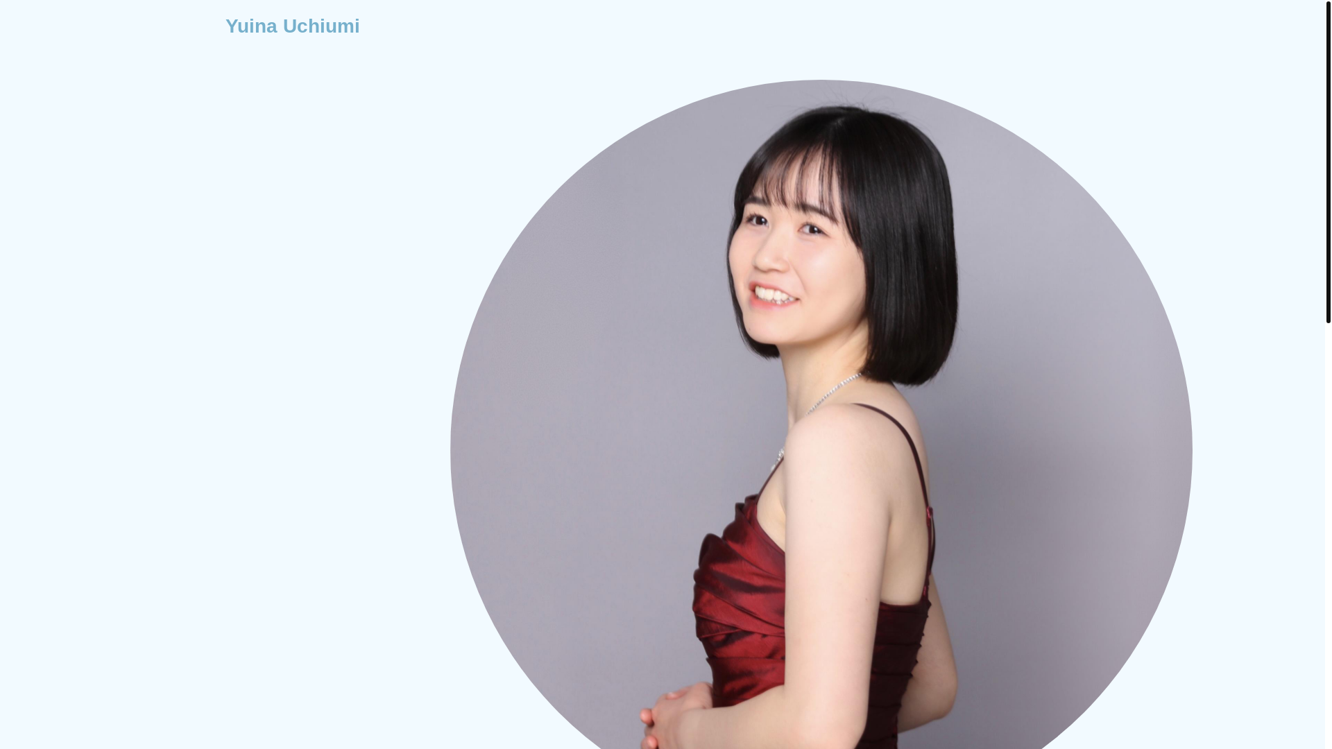 website screenshot of https://yuinauchiumi.com/