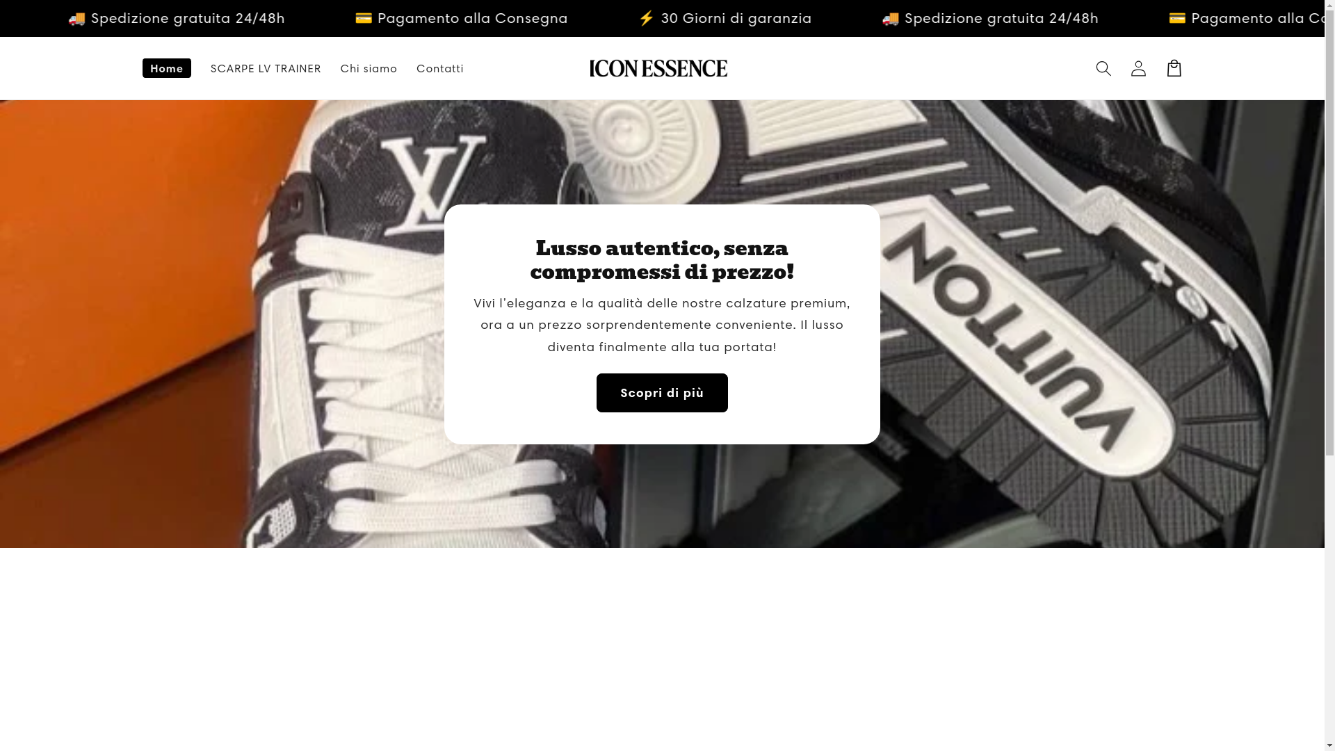 website screenshot of https://iconessence.shop/