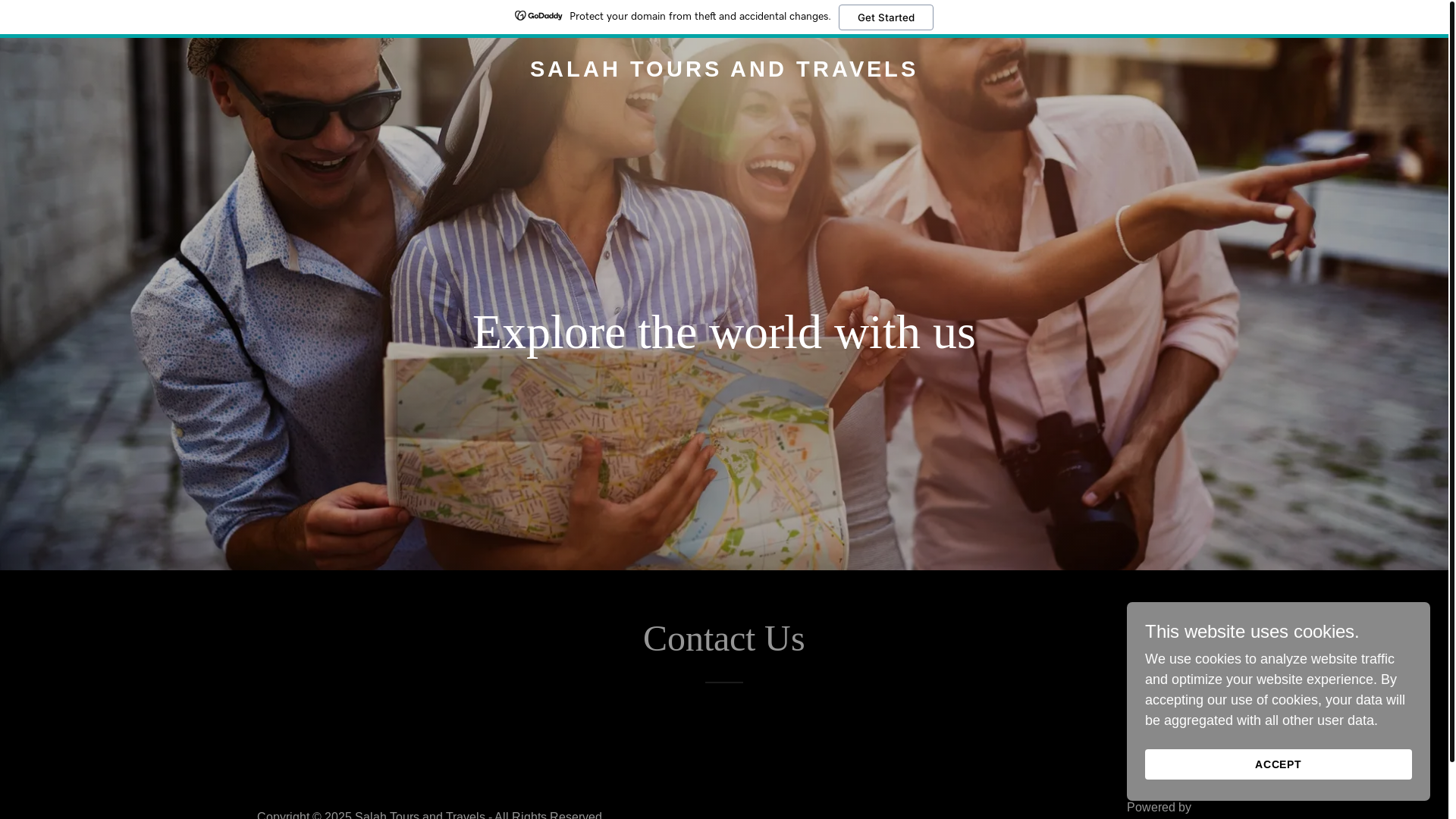 website screenshot of https://salahtoursandtravels.com/