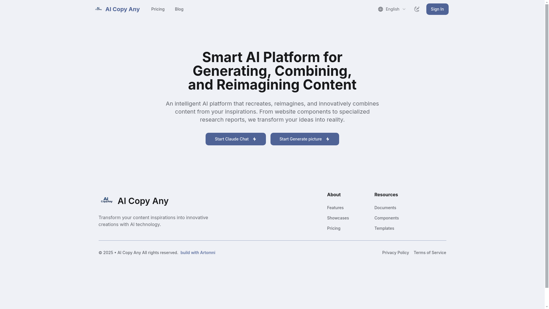website screenshot of https://ai-copy-any.pages.dev/