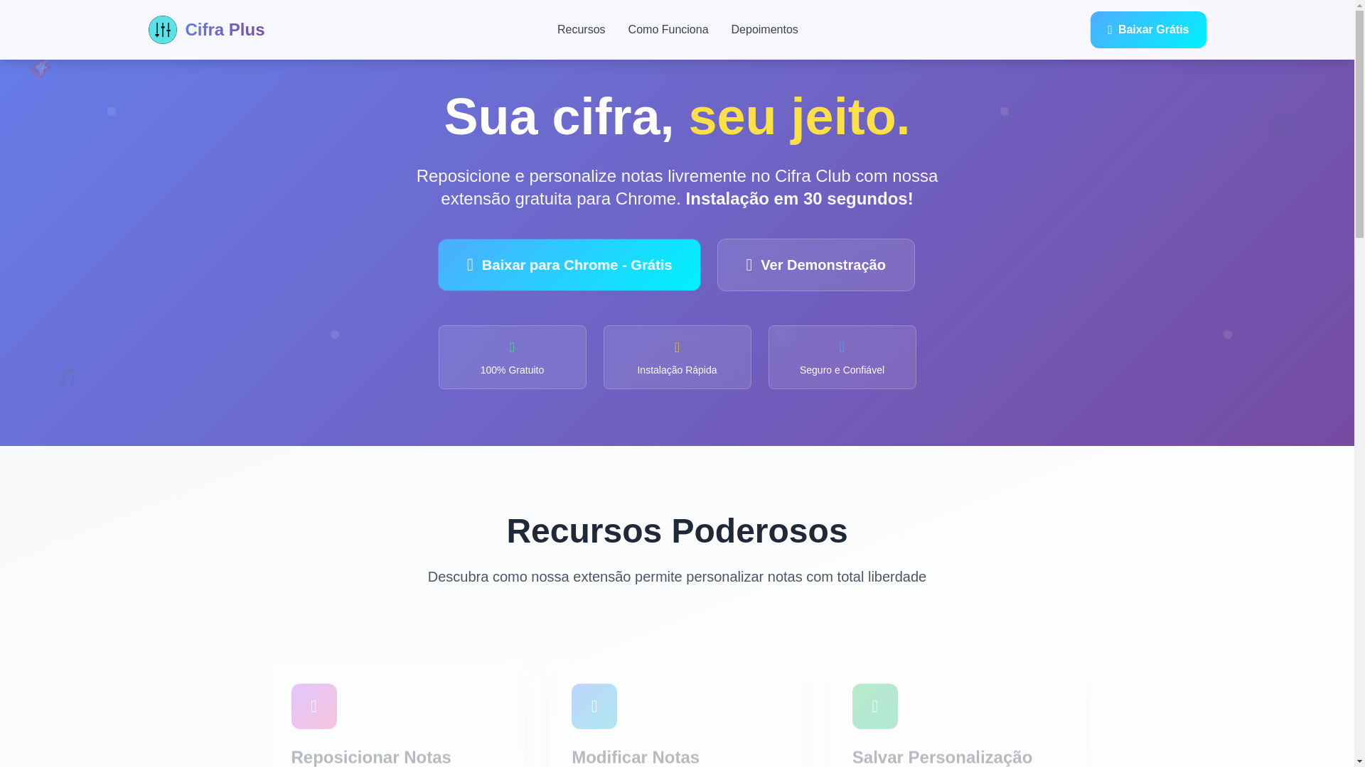 website screenshot of https://cifraplus-com-br.pages.dev/